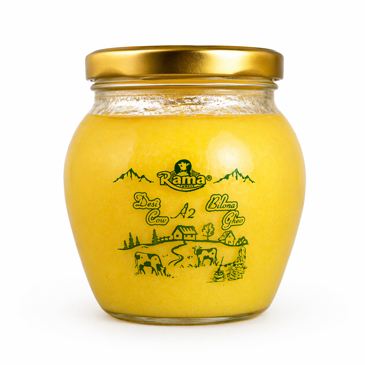 Rama Amrit 500ml A2 Bilona Gir Cow Ghee front view